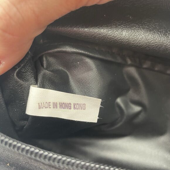 Vintage 80s Pro Spirit Black Canvas Fanny Pack Waist Belt Bag Hip Pack Grunge - Picture 16 of 16